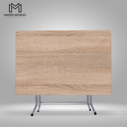 Table Pliante - 105x70 CM
 Couleur-Sonema Peinture Socle-Gris Argent