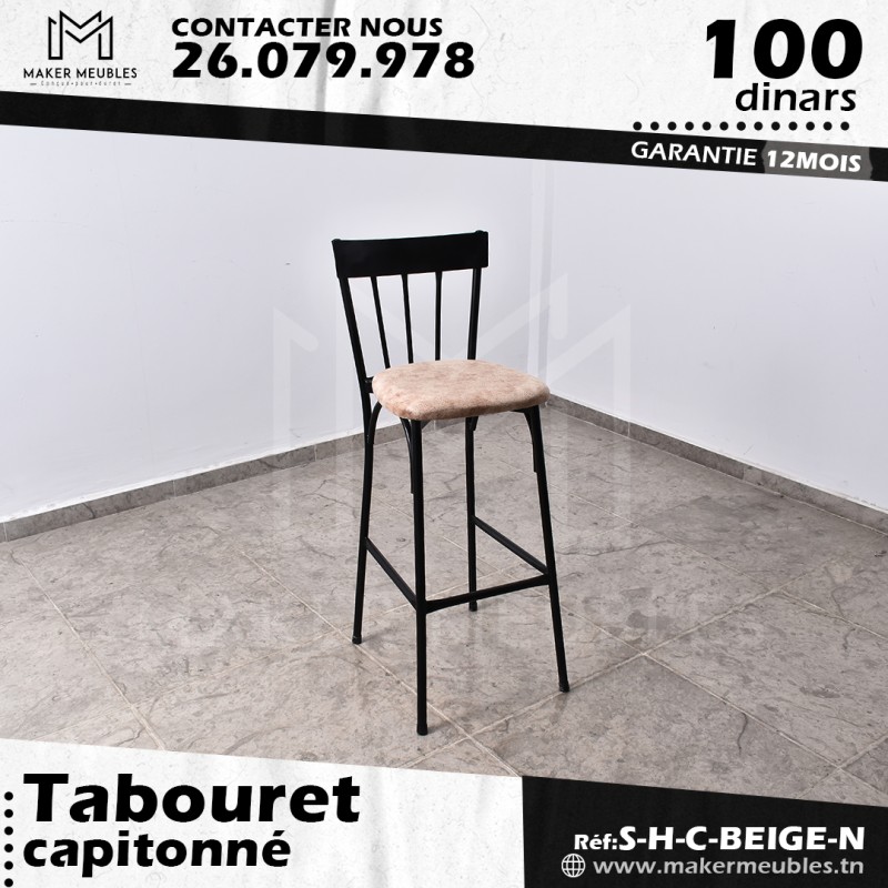 Tabouret Chaises Supper capitonnée