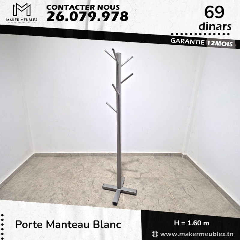 Porte Manteaux - Blanc