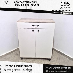 Porte Chaussures - Gris