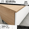 Pack Table TV + Porte Chaussures- Beige